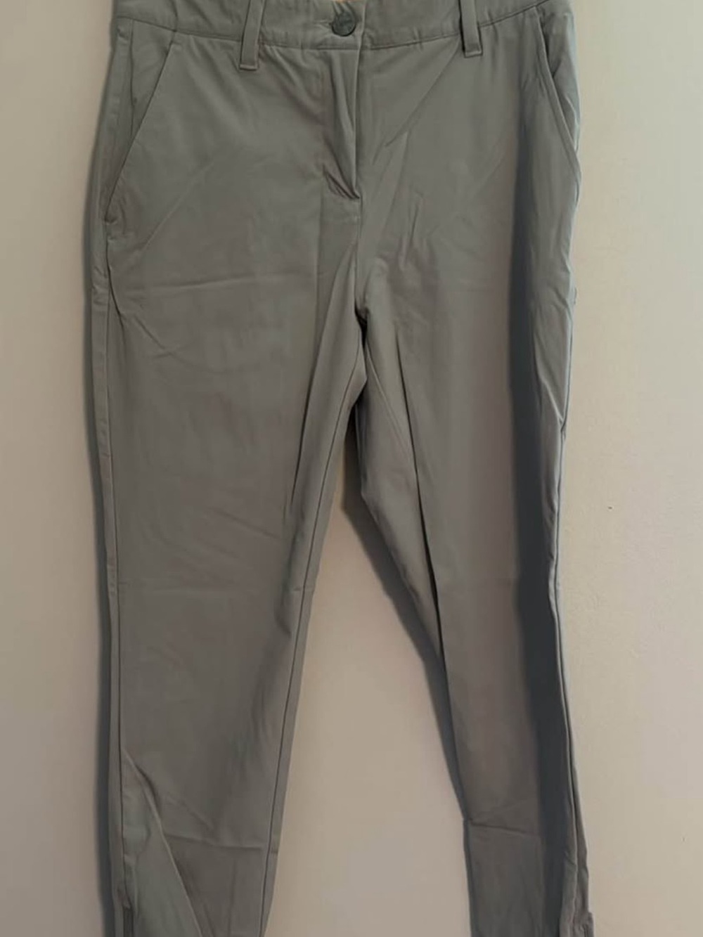 Light Gray Slim Golf Pants